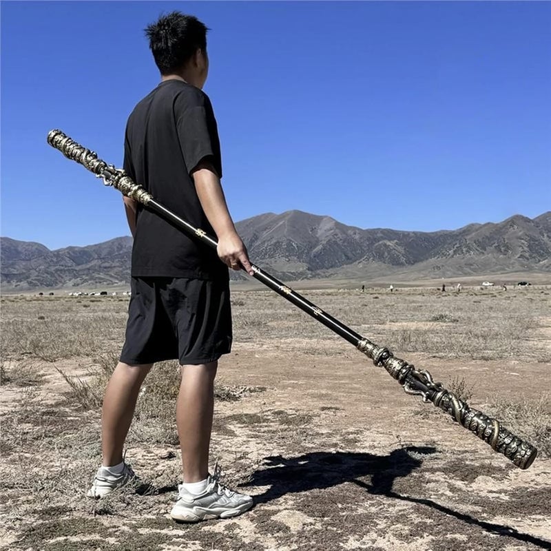 JeCgRrY Black Myth Wukong 5.6FT Monkey King Staff, Black Mythology Toy, Game Collection, Room Decoration Gift - Image 2